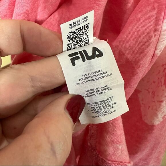 FILA Twist Back Pink Tank Top Size Medium - Picture 8 of 8